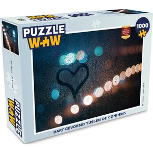 Puzzel Hartje - Condens - Licht - Legpuzzel - Puzzel 1000 stukjes volwassenen