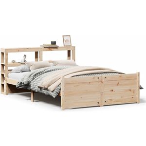 vidaXL - Bedframe - met - hoofdbord - massief - grenenhout - 120x200 - cm
