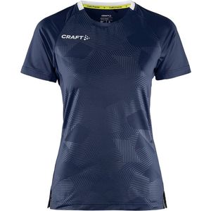 Craft Premier Solid Shirt Korte Mouw Dames - Marine | Maat: XS