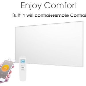 SYLRO®-Hoog rendement infrarood stralingspaneel 860W-WIFI-Incl . ext. thermostaat en bevestigingsmateriaal