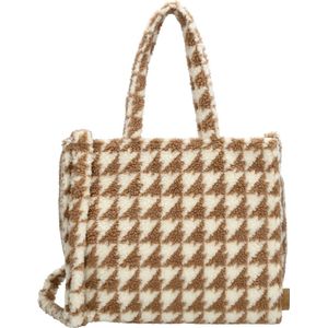 Beagles Navarra Hand & Schoudertas Teddy Soft Trendy - Tote Bag - Beige pied-de-poule