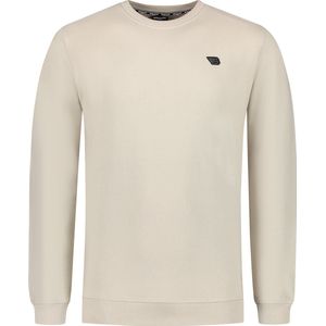 Ballin Amsterdam - Heren Slim fit Sweaters Crewneck LS - Sand - Maat XS