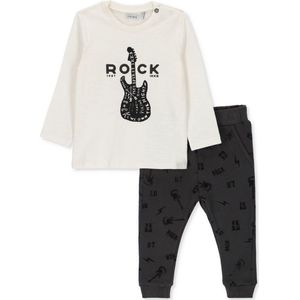 IKKS Pantalon/ts Ml Rompers & Boxpakken Unisex - Wit - Maat 92