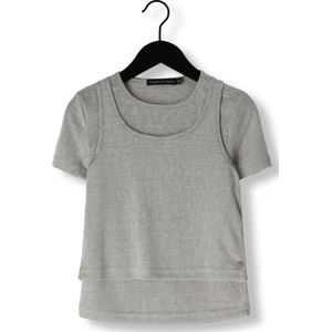 Frankie & Liberty Maevy Tee Tops & T-shirts Meisjes - Shirt - Grijs - Maat 152