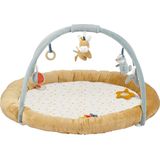 Nattou Felix & Leo - Speeltapijt met Bogen - 90 cm - Donker warm beige