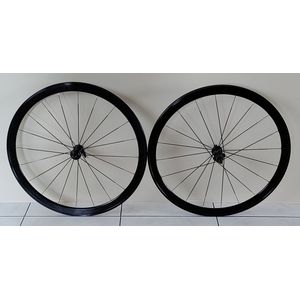 VMT Speed 4.0 full black 2024 alu race wielset voor velgremmen/bandjes Shimano 9/10/11speed wielen racefiets koersfiets