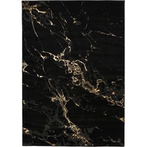 Lalee Marmaris | Modern Vloerkleed Laagpolig | Nero | Tapijt | Karpet | Nieuwe Collectie 2024 | Hoogwaardige Kwaliteit | 80x300 cm