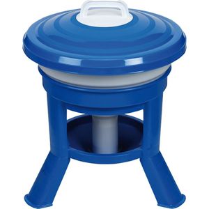 Gaun Imperial drinktoren – Pluimvee drinktoren op pootjes - Met afsluitbare deksel – Drinkbak voor pluimvee – 20 Liter – Blauw