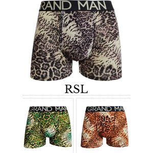 Heren katoenen boxershort XXL 54-56 3 pack met panterprint