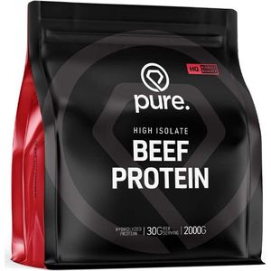 PURE Beef Protein - 2000gr - rundeiwit - sojavrij - glutenvrij - lactosevrij