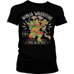 Teenage Mutant Ninja Turtles Dames Tshirt -XL- Ninja Warriors No Rules Zwart