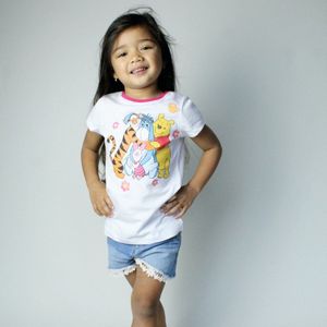 Winnie The Pooh Shirt Wit-Maat 128