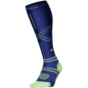 STOX Sport for men - Energy Socks Compressiekousen donkerblauw/geel  -  M1 (schoenmaat 40-44)