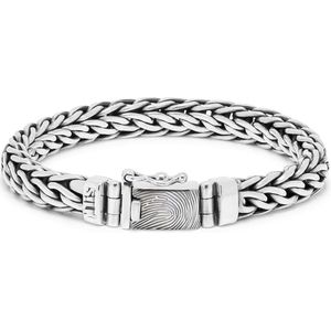 SILK Jewellery - Zilveren Armband - Double linked - 659.21 - Maat 21,0