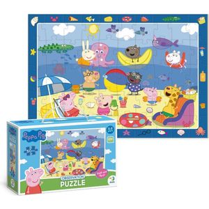 Peppa Pig Puzzel 3 - 4 - 5 jaar - 50 stukjes - 31 x 45 cm - Peppa Pig Speelgoed 3+ - Kinderpuzzel 3 4 5 jaar - Zoekboek