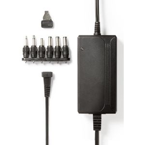 Universele AC-Stroomadapter - 27 W - 3 - 12 V DC - 3.60 m - 2.25 A - 6 plug(s) - Zwart