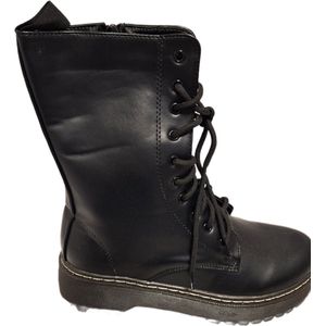 JUMEX-VETER BOOTS - HALF HOOG-IMITATIE LEER- STYLE-38