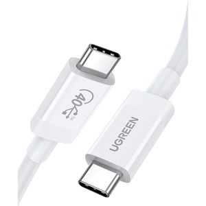 UGREEN 100W USB-C Kabel 8K@60Hz Videokabel Thunderbolt 3 80CM Wit
