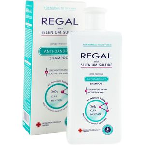 Regal Anti Roos Shampoo - Diep Reinigend met Selenium Sulfide - voor Normaal en Vet Haar - 200ml