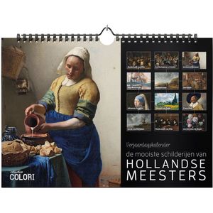 Verjaardagskalender De mooiste schilderijen van Hollandse meesters - Wandkalender A4 - Niet jaargebonden