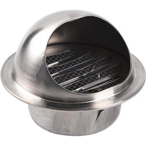 Ronde RVS Air Vent Metalen Ventilatierooster - Gravity Flap Cover (80 mm)