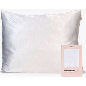 Kites - satijnen kussensloop – Wit - Zijden Zachte Kussensloop – Kussensloop 60 x 70 - Skincare - Haarverzorging