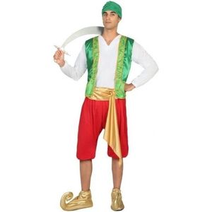 1001 nacht Arabische sultan verkleedpak/kostuum Amir voor heren - carnavalskleding - voordelig geprijsd M/L
