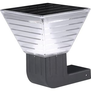Iplux® - Berlin - Solar Tuinverlichting - Warm wit - Wandlamp 25cm