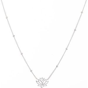 Go Dutch Label Ketting Lotus Zilver N1414-1