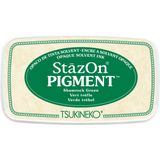 Tsukineko • StazOn pigment ink pad shamrock green - groen stempelkussen inkt