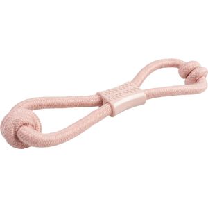 Duvoplus - Speelgoed Voor Dieren - Hond - Touw 8-trekring Met Knopen & Rubber 36x8x5cm Roze - 1st