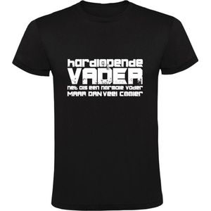 Hardlopende vader | Heren T-shirt | Sporten | Marathon | run | Cool | papa | Zwart