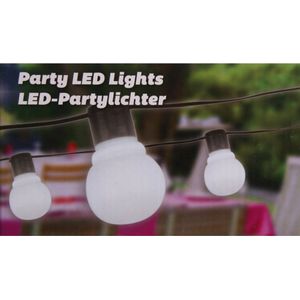 Party Lightning Feestverlichting - tuinverlichting - Bolletjes 4,5cm diameter - Wit - 20 LED - 11 Meter