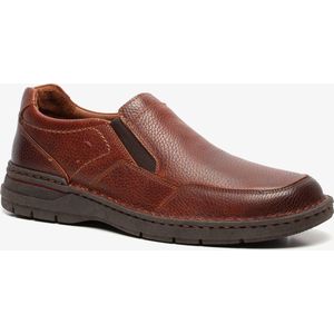 Hush Puppies leren heren instappers bruin - Maat 45 - Uitneembare zool