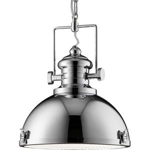 Searchlight INDUSTRIAL PENDANT - Hanglamp - 31cm - Chroom