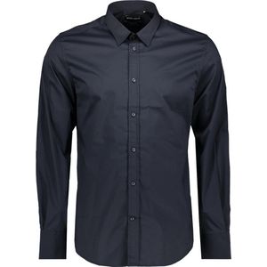 Antony Morato Overhemd Shirt Milano Mmsl00694 Fa450010 7073 Blue Ink Mannen Maat - 50