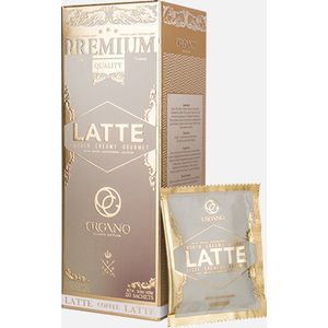 Gourmet Café Latte - Instantkoffie verrijkt met organisch Reishi poeder - Ganoderma Lucidum - Rijke smaak - Gemakkelijk te bereiden gastronomische koffie