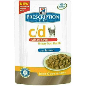 Hill's Prescription Diet C/D - Urinary Stress - Zalm - Kattenvoer - 12 x 85 g