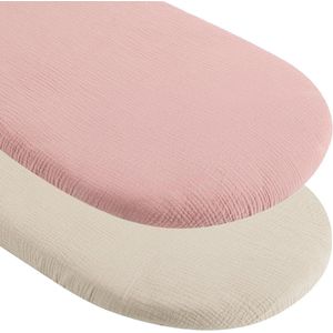 Hoeslaken voor kinderwagen 70 x 35 cm - Bijzetbed matrashoes - Babynest bedlaken - Babybed accessoires