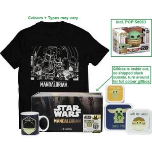 Funko giftbox Star Wars incl. POP!figuur 405 (The Child) / mok / broodtrommelsetje / pins en t-shirt maat L