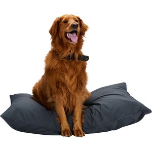maxxpro Hondenmand - Hondenkussen 70 x 100 cm - Hondenbed - Kussen Hond met Rits - Polyester en Microvezel - Antraciet
