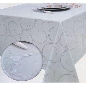 Luxe Stoffen Tafellaken - Tafelkleed - Tafelzeil - Hoogwaardig - All Over Ecru - Wit - 150 x 200 cm