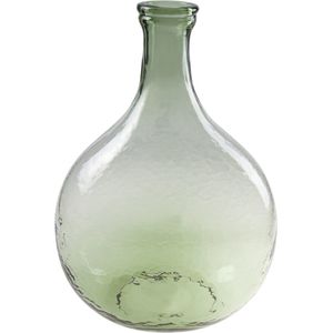 Flesvaas glas groen 27 x 40 cm - Vazen van glas