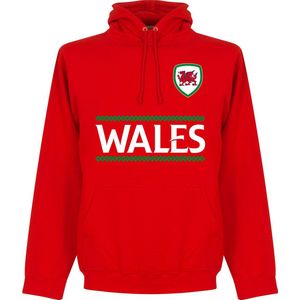 Wales Reliëf Team Hoodie - Rood - Kinderen - 116