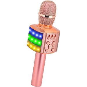 Karaoke Set Voor Volwassenen - Karaoke Microfoon Kinderen - Karaoke Microfoon Bluetooth - Draadloze Karaoke Microfoon met Knipperende LED-lampen - Professionele Karaoke Set voor Volwassenen