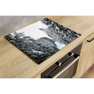 Inductiebeschermer - Snow road - 75x55 cm - Inductiebeschermer - Inductie Afdekplaat Kookplaat - Inductie Mat - Anti-Slip - Keuken Decoratie - Keuken Accessoires