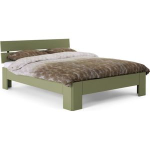 Beter Bed Fresh 450 Bedframe met Hoofdbord - 90x210 cm - Rietgroen