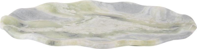 Present Time Dienblad Waved Oval - Himalaya Groen - Groen - 40x25x3cm - Scandinavisch