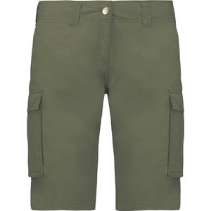 Bermuda/Short Dames 42 NL (44 FR) Kariban Light khaki 100% Katoen