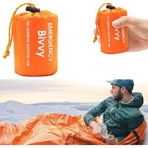 Thermische Nooddeken, slaapzak \ Premium Reddingsdeke | Survival Whistle Ultralight Cold Protection / Noodslaapzakken - emergency foil blanket, emergency sleeping bag - 1 pcs
